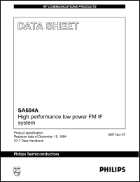 SA604AD Datasheet