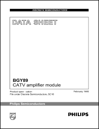 BGY89 Datasheet