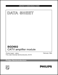 BGD602 Datasheet