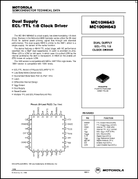 MC10H643FNR2 Datasheet