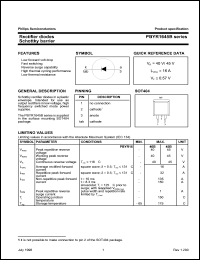 PBYR1645B Datasheet