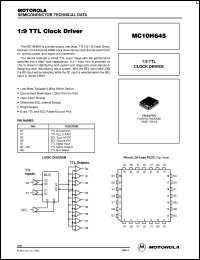 MC10H645FNR2 Datasheet