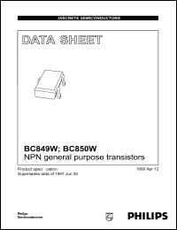 BC850BW Datasheet