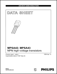 MPSA43 Datasheet