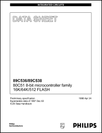 P89C538NBBB Datasheet