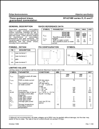 BTA216B-600D Datasheet