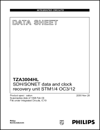 TZA3004HL Datasheet