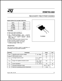 ESM765-800 Datasheet