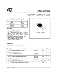 ESM765PI-800 Datasheet