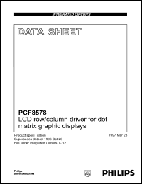 PCF8578U7 Datasheet