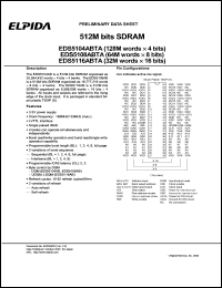 EDS5116ABTA-7A Datasheet