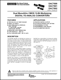 DAC7802LP Datasheet