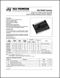 GS-R400V Datasheet