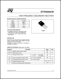 STTH3003CW Datasheet