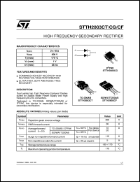 STTH2003CF Datasheet