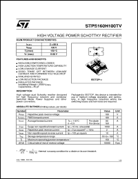 STPS160H100TV Datasheet