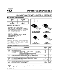 STPS20H100CG-1 Datasheet