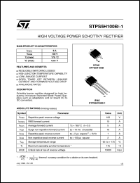 STPS5H100B Datasheet