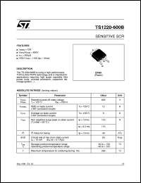 TS1220-600B Datasheet