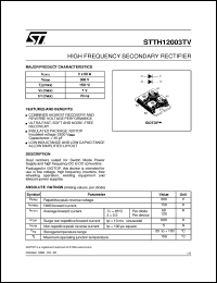 STTH12003TV Datasheet