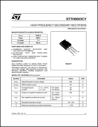 STTH8003CY Datasheet