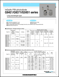 G8421-05 Datasheet
