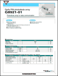 G8921-01 Datasheet