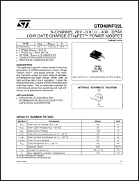 STD40NF02L Datasheet