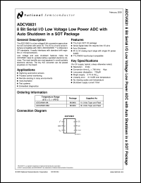 ADCV0831M6X Datasheet