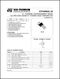 STP40N03L-20 Datasheet