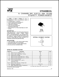 STD40NE03L Datasheet