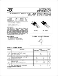 STP30NE03LFP Datasheet