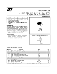 STD45NF03L Datasheet