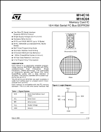 M14C16 Datasheet