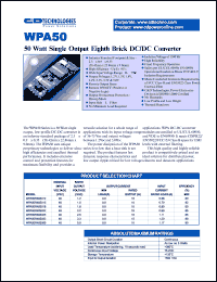 WPA50R48S012-1 Datasheet