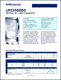 cPCI500DC Datasheet