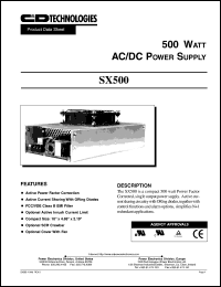 SX500-U1C Datasheet