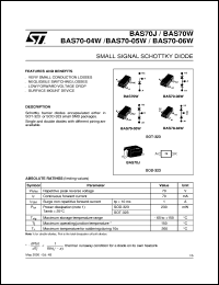BAS70J Datasheet