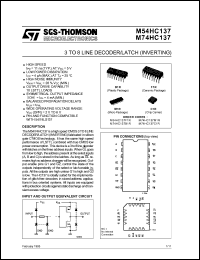 M74HC137C1R Datasheet