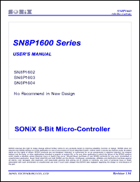 SN8P1602X Datasheet