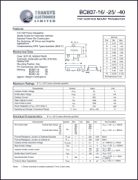 BC807-25-5B Datasheet
