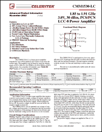 CMM1530-LC Datasheet