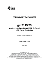 gm2125 Datasheet