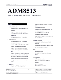 ADM8513 Datasheet