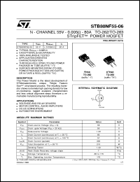 STB80NF55-06 Datasheet