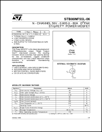 STB80NF55L-06 Datasheet