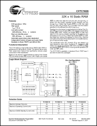 CY7C1020-15ZC Datasheet