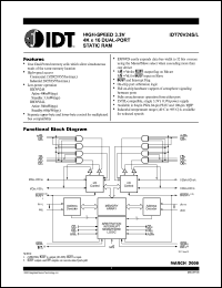 IDT70V24L25PF Datasheet