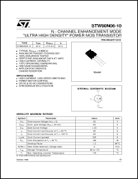 STW80N06-10 Datasheet