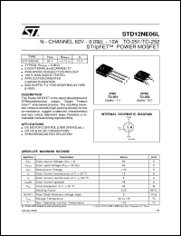 STD12NE06L Datasheet